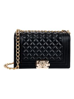 Lino Perros - Womens Black Quilted Hand Bag