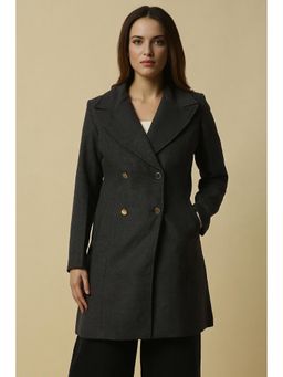 Allen Solly - Women Grey Textured Casual Over Coat