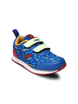 Puma - Sunny Kids Blue Velcro Strap Sneakers