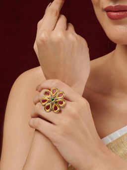 Teejh - Drishi Red and Green Ring