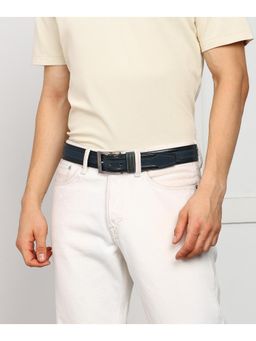 GIL - Genuine Leather Stylish Belt For Men - Navy Blue