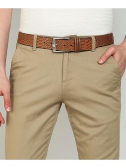 GIL - Genuine Leather Stylish Belt For Men - Tan