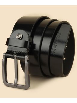 GIL - Pure Leather 40mm Branded Belt - Black