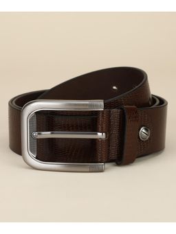 GIL - Pure Leather 40mm Branded Belt - Brown