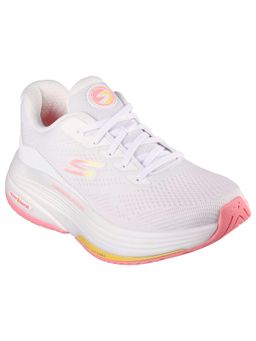 SKECHERS - Women Go Walk Distance Walker White & Hot Coral Walking Shoes