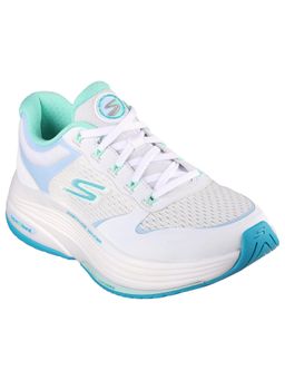 SKECHERS - Women Go Walk Distance Walker Fresh Look White & Aqua Walking Shoes
