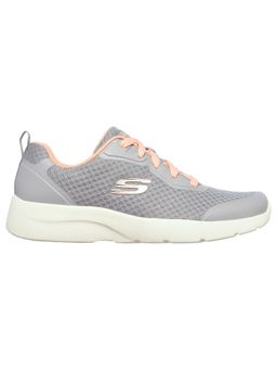 SKECHERS - Women Dynamite 2 Grey Coral Casual Sneakers