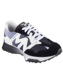 SKECHERS - Women Upper Cut Neo Jogger Fleet Black White Casual Sneakers