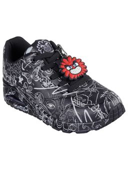 SKECHERS - Women Uno Process Sketch Black Casual Sneakers