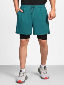 SKECHERS - Teal Solid Shorts