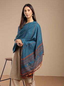 Fabindia - Blue Wool Shawl