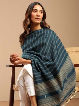 Fabindia - Blue Wool Shawl