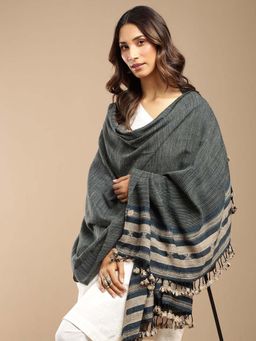 Fabindia - Blue Wool Blend Shawl