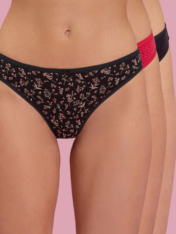 Nykd by Nykaa - Low Rise Bikini Panty with Outer Elastic-NYP030-Assortment 15