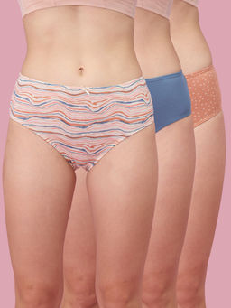 Nykd by Nykaa - Mid Rise Hipster Panty with Outer Elastic-NYP033-Assortment 12