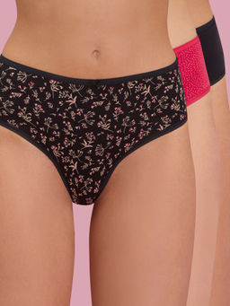 Nykd by Nykaa - Mid Rise Hipster Panty with Outer Elastic-NYP033-Assortment 15