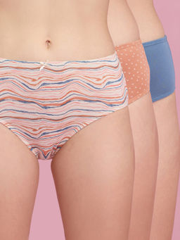 Nykd by Nykaa - Mid Rise Hipster Panty with Outer Elastic-NYP100-Assortment 12