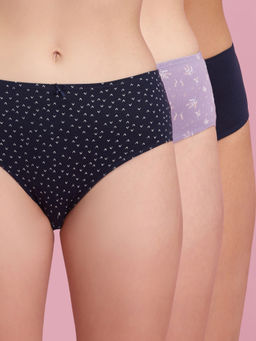 Nykd by Nykaa - Mid Rise Hipster Panty with Outer Elastic-NYP100-Assortment 13