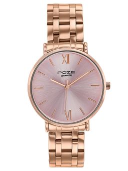 Sonata - Women Poze Drop 9.1 Quartz Analog Pink Dial Watch - SP80183WM01W (M)