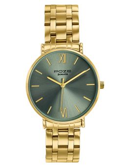 Sonata - Women Poze Drop 9.1 Quartz Analog Green Dial Watch - SP80183YM01W (M)