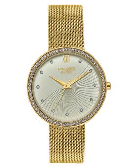 Sonata - Women Poze Drop 9.1 Quartz Analog Gold Dial Watch - SP80186YM01W (M)