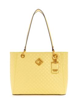 Guess - Women Yellow Pu Solid Handbag