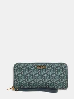 Guess - Women Green Pu Geometric Wallet