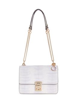 Guess - Women Lavender Pu Textured Crossbody Bag