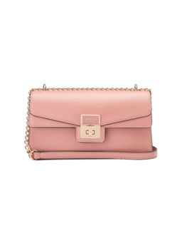 Guess - Women Pink Pu Solid Sling Bag