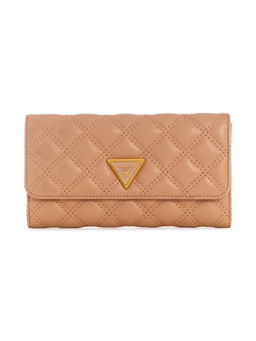 Guess - Women Beige Pu Solid Wallet