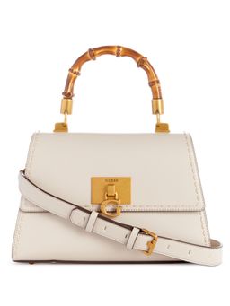 Guess - Women Beige Pu Solid Handheld Bag and Detachable Strap