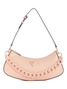 Guess - Women Pink Pu Solid Shoulder Bag