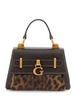 Guess - Women Multi-Color Polyester Animal Print Sling Bag with Detachable Strap