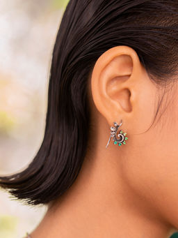 Shaya by CaratLane - Release Oxidised Studs in 925 Silver