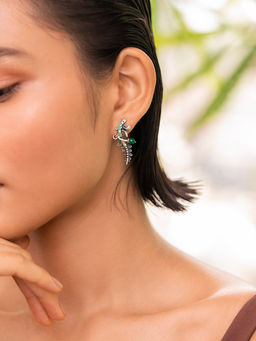 Shaya by CaratLane - Uncover Oxidised Earrings in 925 Silver