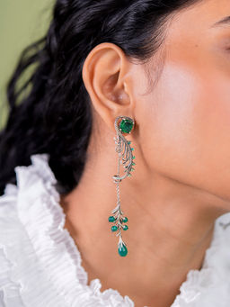 Shaya by CaratLane - Unfold Oxidised Earrings in 925 Silver