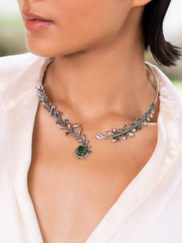 Shaya by CaratLane - Set Free Oxidised Necklace in 925 Silver