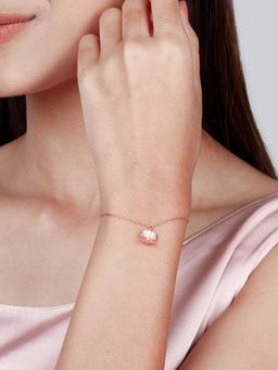 GIVA - Sterling Silver Rose Gold Seashell Bracelet for Womens and Girls