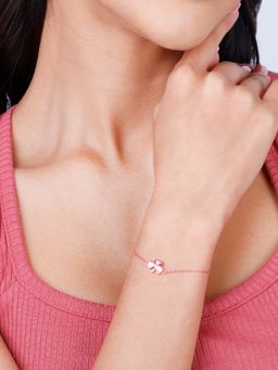 GIVA - Sterling Silver Rose Gold Shamrock Bracelet for Womens and Girls