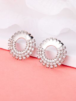 GIVA - Sterling Silver Zircon Wreath Earrings for Womens and Girls