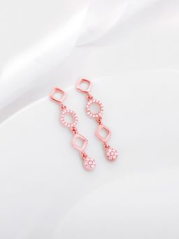 GIVA - Sterling Silver Anushka Sharma Rose Gold Queen Of Dreams Earrings Womens and Girls