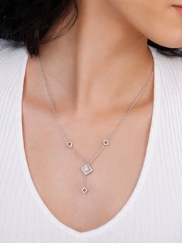 GIVA - Sterling Silver Signature Sparkling Splendour Pendant for Womens and Girls