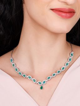 GIVA - Sterling Silver Mango Leaf Necklace for Womens and Girls