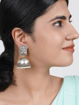 Teejh - Aesha Silver Oxidised Earring