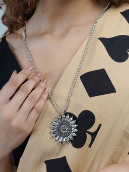 Teejh - Aparnaa Silver-Oxidised Necklace
