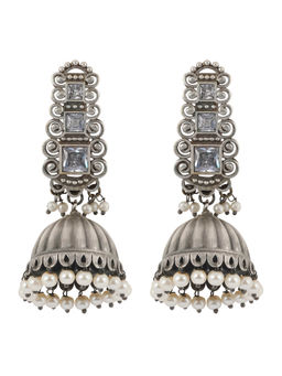 Teejh - Vaanya Silver Oxidised Earring