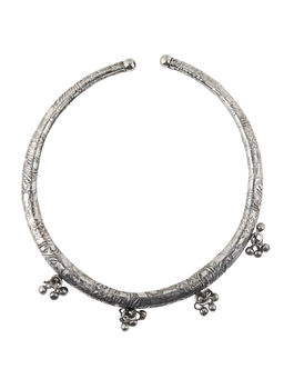 Teejh - Bekuri Silver Oxidised Necklace