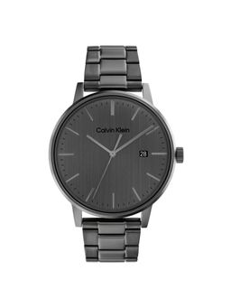 Calvin Klein - Linked Bracelet For Him Quartz Grey Round Dial Mens Watch - 25200054