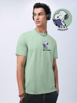 The Souled Store - Official Peanuts: I'm Booked Men Relxed T-Shirt