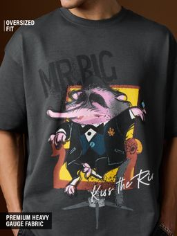 The Souled Store - Disney: Mr.Big Grey T-Shirt